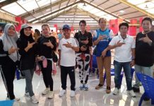 Terobosan Senam Bersama Disperindagkop-UKM di PTM, Pengunjung Membludak Dangangan Ludes