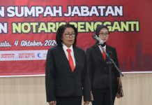 Kemenkumham Bengkulu Ambil Sumpah Notaris Pengganti: Komitmen Pelayanan Terbaik