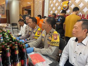 Teks Foto : Polresta Bengkulu gelar hasil Operasi Pekat Nala II./dok