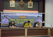 Mahmud Siam Pimpin Sidang Gugus Tugas Reforma Agraria Kabupaten Lebong, Ada Dua Desa Sebagai Subyek