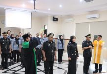 Pelantikan Pejabat Manajerial. Ini Pesan Kakanwil Kementerian Hukum Bengkulu