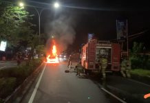 Mobil Warga Jalan Gedang Terbakar