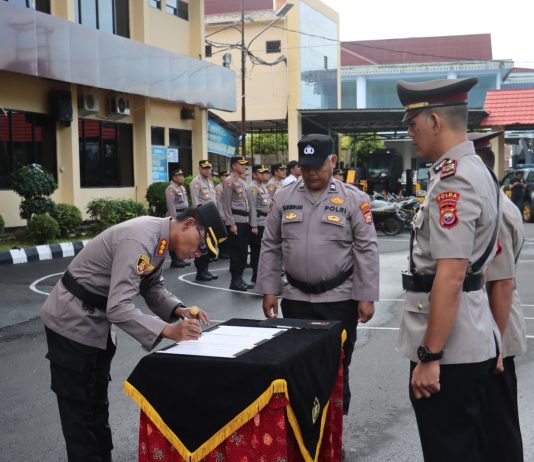 Perwira Di Polresta Bengkulu Dimutasi