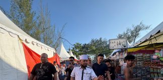 Helmi saat melakukan inspeksi mendadak (sidak) di lokasi pelaksanaan festival yang digelar di kawasan Sport Center Bengkulu, Kamis (26/6/2025) siang/Rakyat Daerah