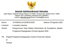 Ini Pengumuman Hasil Seleksi Administrasi Uji Kompetensi pada Jafung Kepegawaian