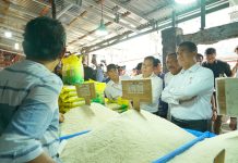Kunjungi Pasar Panorama, Mentan Pastikan Stok Beras di Bengkulu Aman