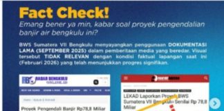 Cap Hoaks ke Media, JMSI Bengkulu Desak BWSS VII Segera Cabut Unggahan dan Minta Maaf
