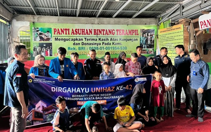 Dies Natalis UNIHAZ ke-42 gelar bakti sosial, Rabu, 20 Mei 2026, Foto: Dok