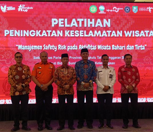 Dispar Provinsi Bengkulu Gelar Pelatihan Manajemen Safety Risk pada Aktifitas Wisata Bahari & Tirta