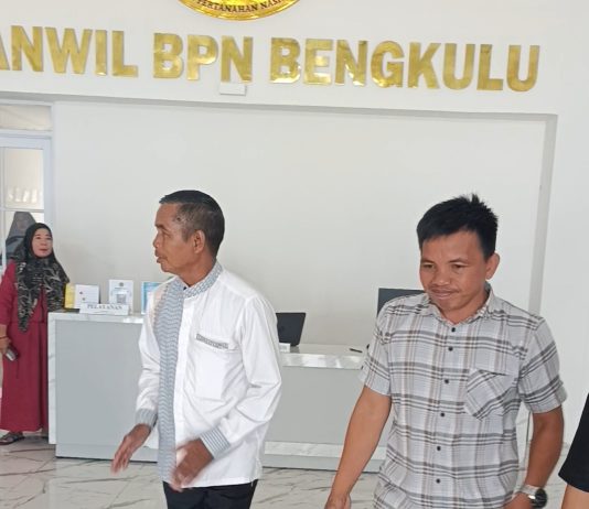 Konflik Penolakan Perpanjangan HGU Eks PT BIO, Masyarakat Desa Genting Datangi ATR/BPN Bengkulu, Muktar: ATR/BPN Harus Adil