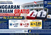 Anggaran Seragam Gratis Bengkulu Utara 2026 Tetap Rp 2,65 Miliar
