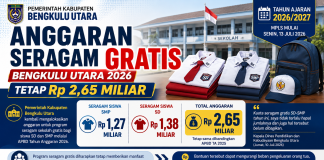 Anggaran Seragam Gratis Bengkulu Utara 2026 Tetap Rp 2,65 Miliar