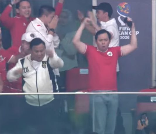 Bersama Presiden RI, Sultan Najamudin Rayakan Kemenangan Timnas Indonesia