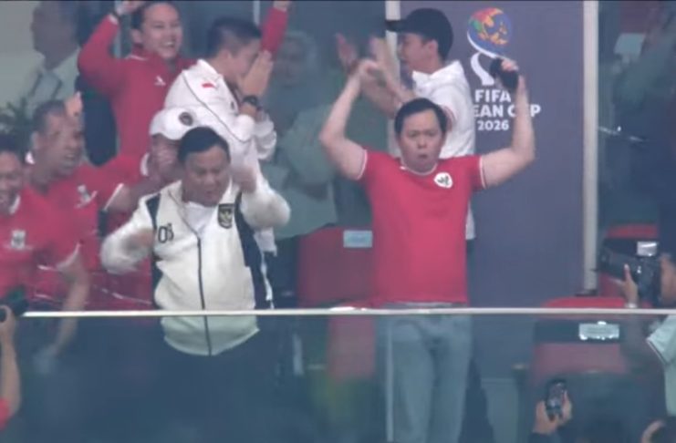 Bersama Presiden RI, Sultan Najamudin Rayakan Kemenangan Timnas Indonesia