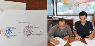 Ditandatangani 9 September 2024, Sasriponi Tegaskan SPK PT RAN dengan Dirut PT Bososi Kolase Dirut PT Bososi Pratama Andreas Kevin Wijaya menandatangani SPK dengan Dirktur PT RAN Sasriponi harin Ranggolawe, Foto: Dok